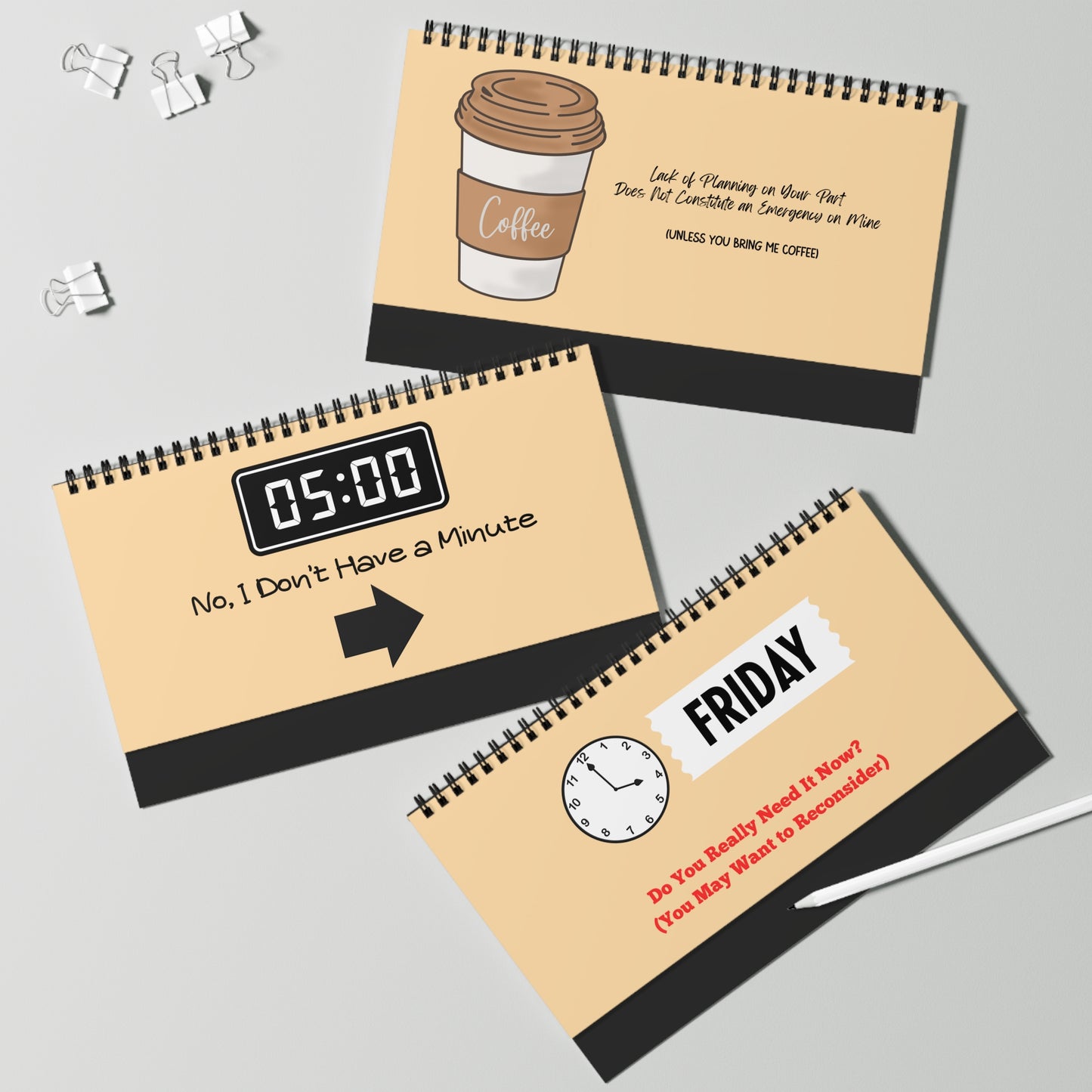 Funny Sarcastic Office Desktop Flip Sign