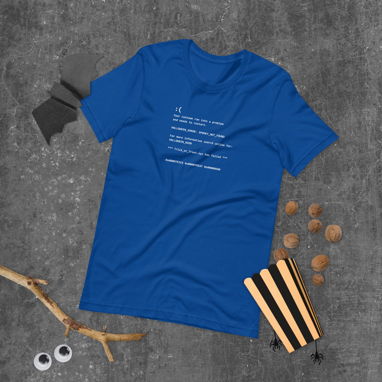 Funny BSOD Halloween shirt costume for IT professionals