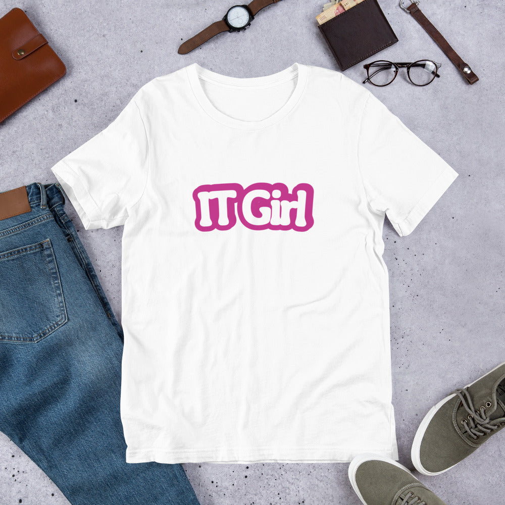 IT Girl Motivational T-shirt, Women in IT, STEM, Girls and Computers, Geek Shirt