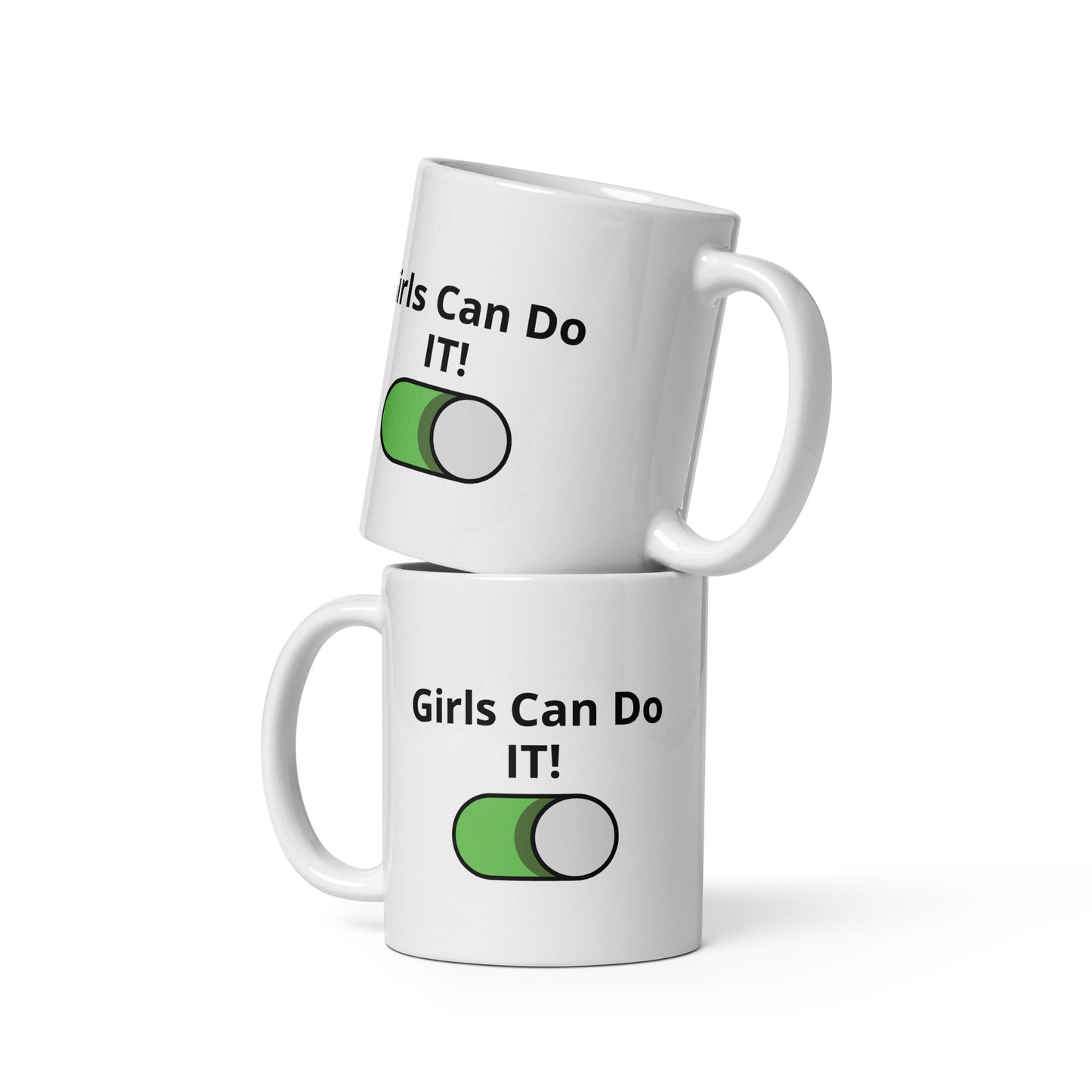 Girls Can Do IT! Motivational Mug Tech Gift