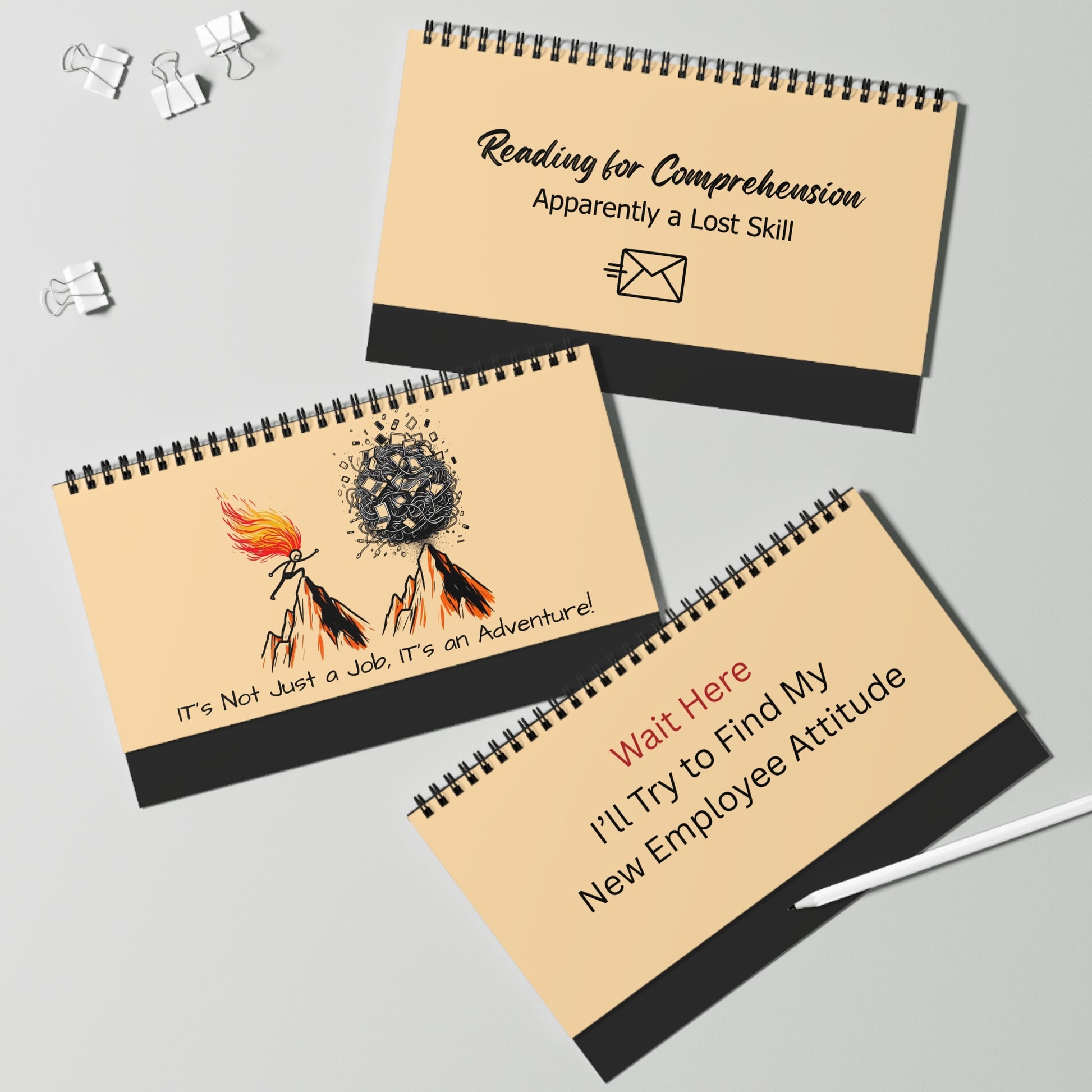 Funny Sarcastic Office Desktop Flip Sign