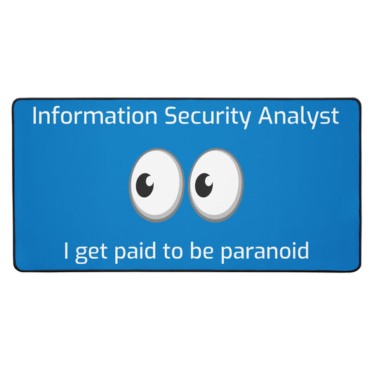 Information Security Analyst Funny Large Desk Pad