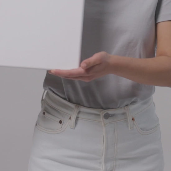 Video showing blank canvas up close.