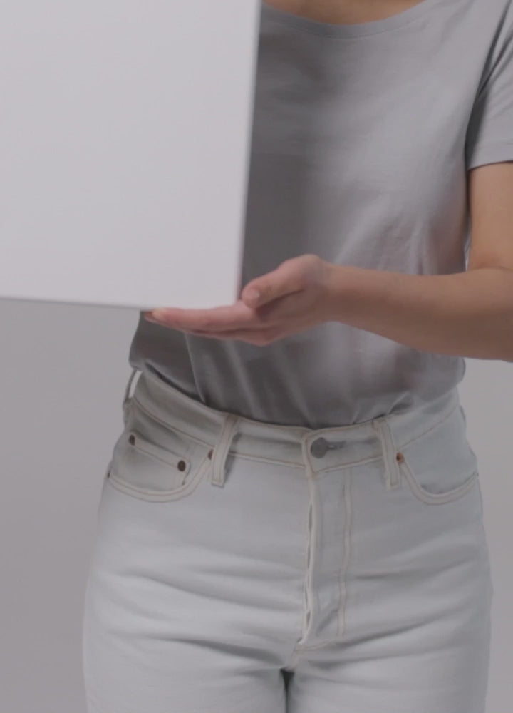 Video showing blank canvas up close.