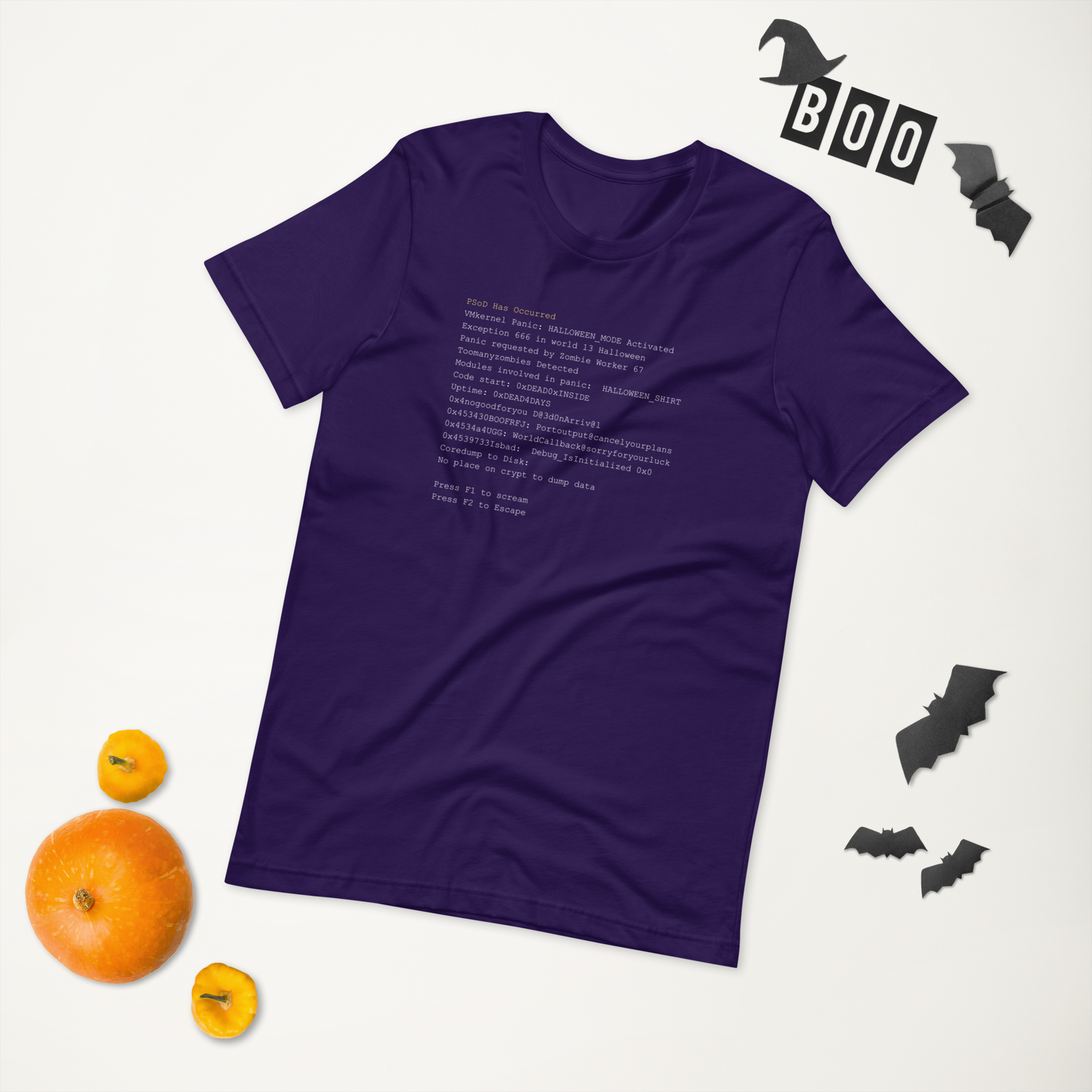 Purple Screen of Death Tech Shirt