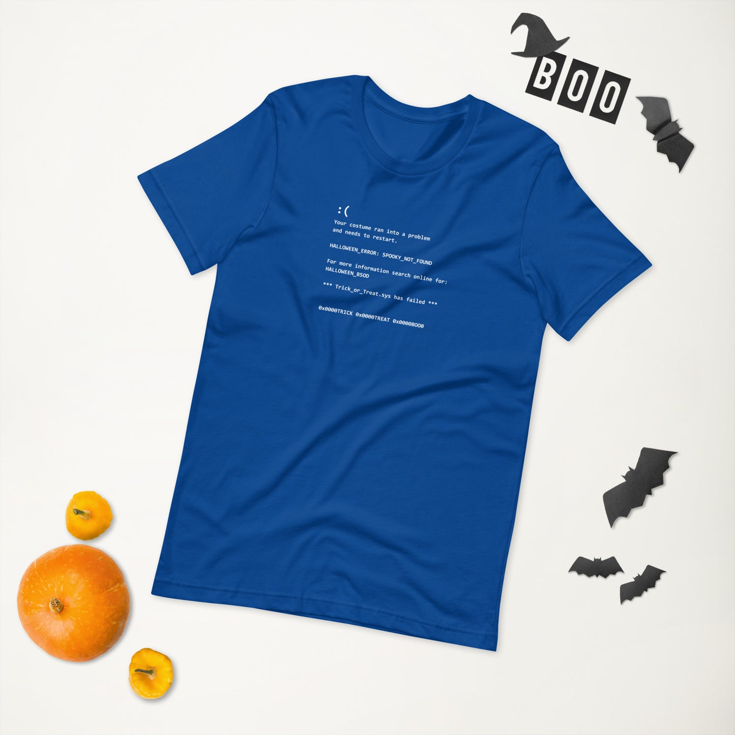 Blue Screen of Death geek t-shirt easy Halloween costume