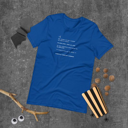 Funny BSOD Halloween shirt costume for IT professionals