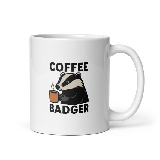 Funny Coffee Badger Mug
