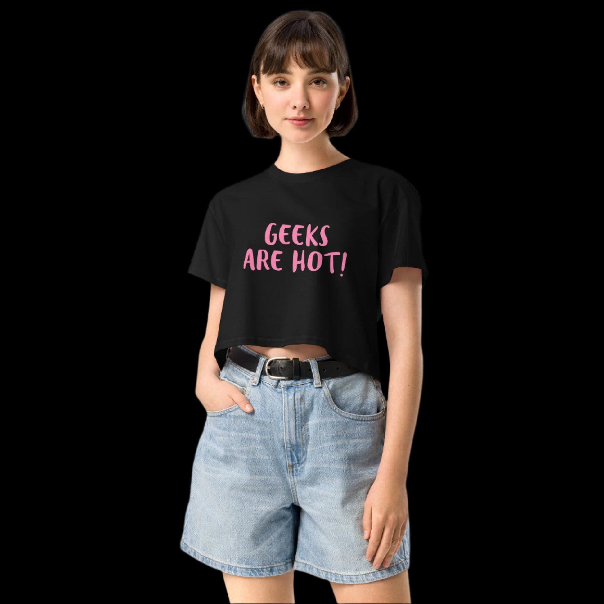 Geeks Are Hot Crop Top