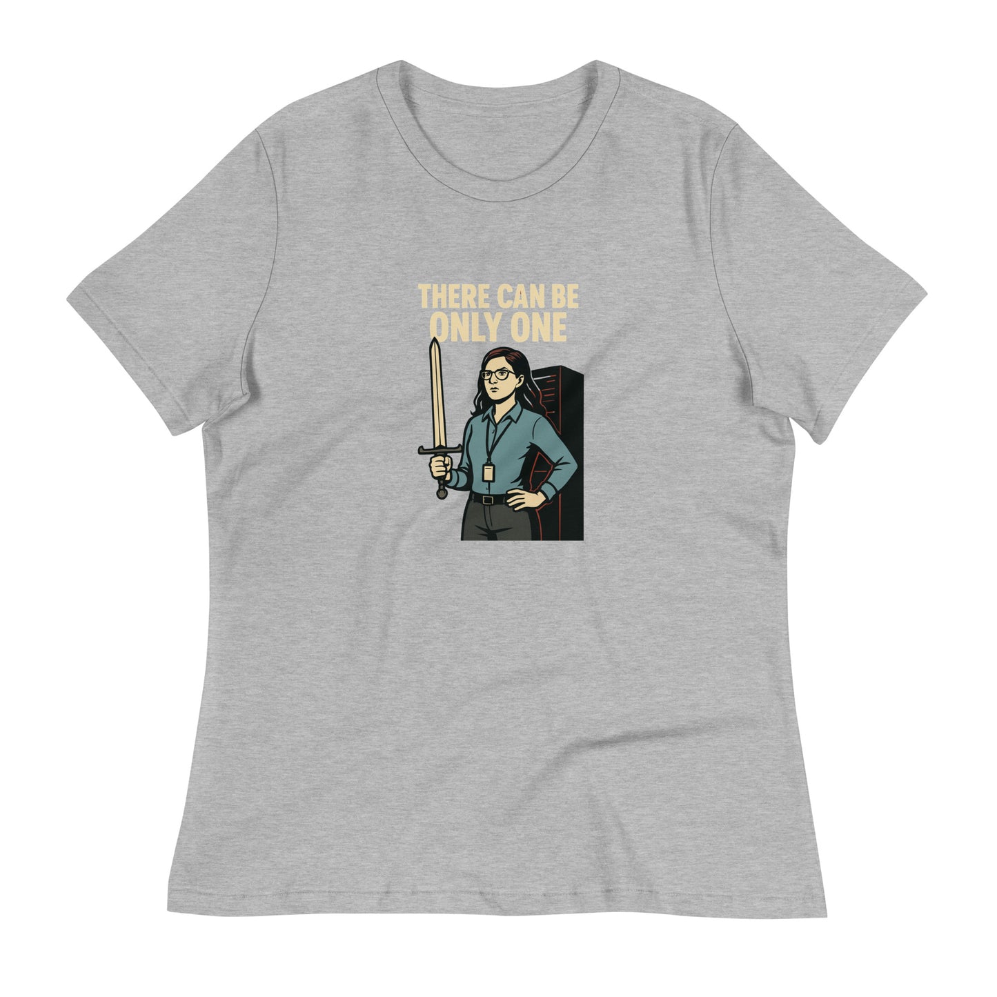 There can be only one woman in IT shirt