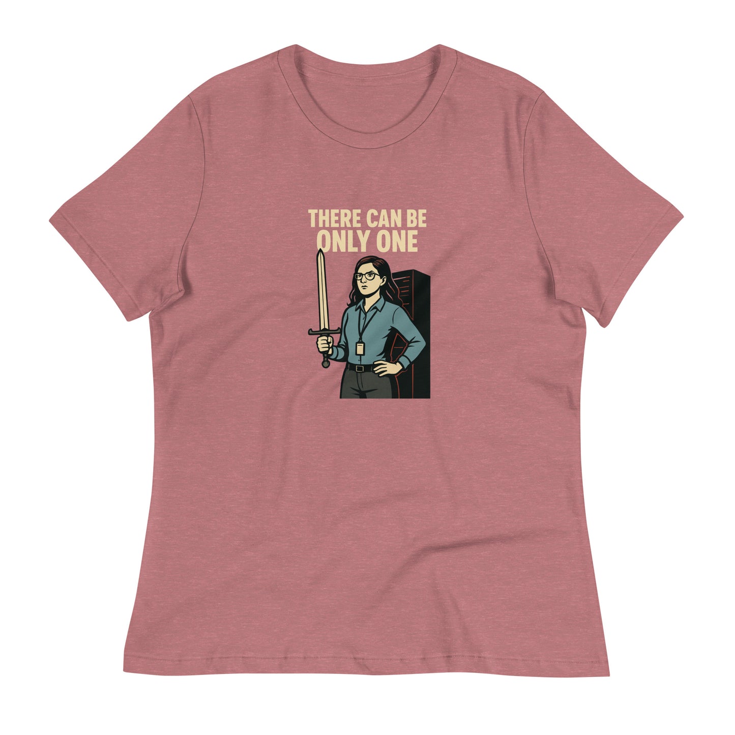 There can be only one woman in IT shirt
