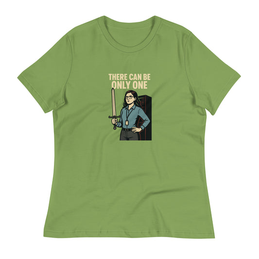 There can be only one woman in IT shirt